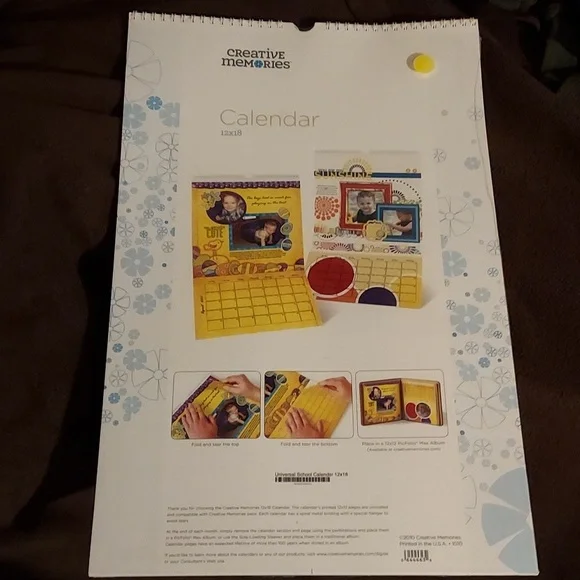 Creative Memories 12x18 Calendar
