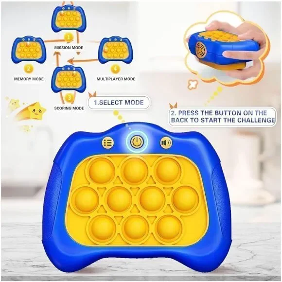 Popits for Kids, Pattern-Popping Game, Anti-Anxiety Squeeze Sensory Toy