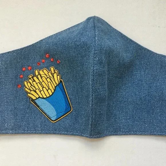 French Fries Face Mask Large XL UNISEX