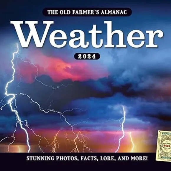 The 2024 Old Farmer’s Almanac Weather Calendar Paperback - 8.1.23 - SEALED