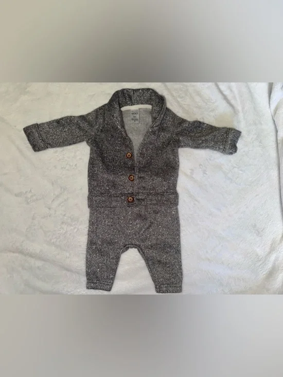 Carter's Heather Gray Shawl Collar two-Piece suit