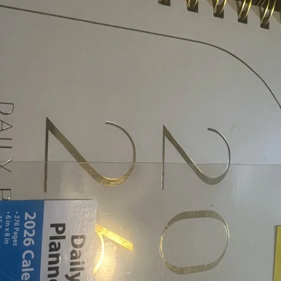 2O26 DAILY PLANNER 376 PAGES 6x8 NEW SPIRAL 12 MONTHS TABBED