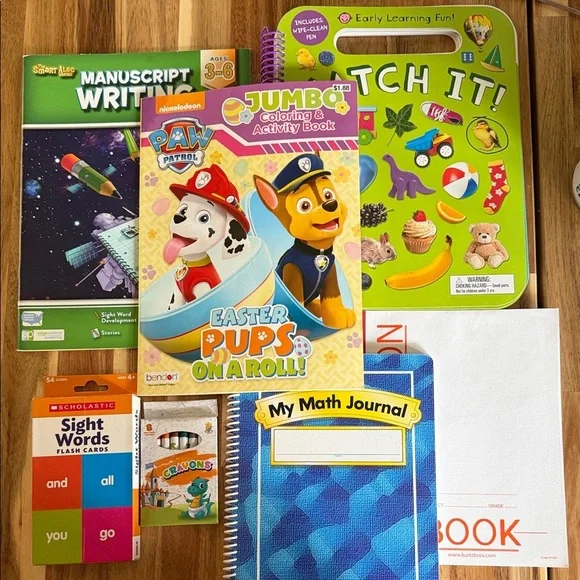 Nickelodeon PAW Patrol Jumbo Coloring, match it , writing & match journal bundle