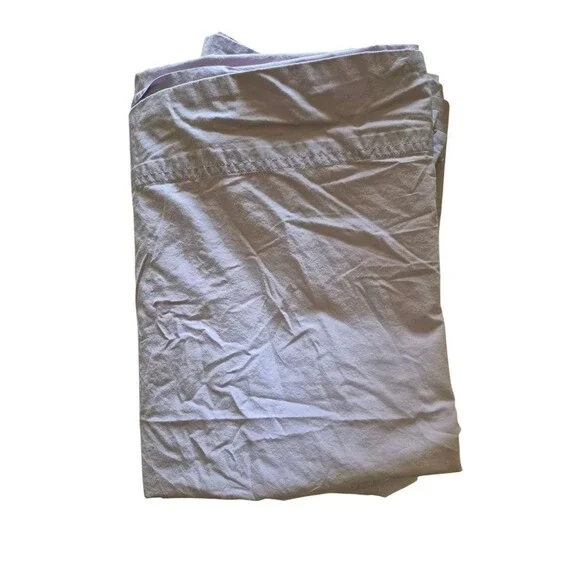 Pottery Barn Turkish Cotton Percale Full Size Flat Sheet Lavender