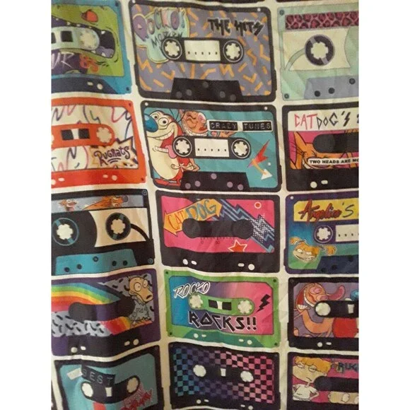 Nickelodeon 1990s Characters Fitted Twin Sheet