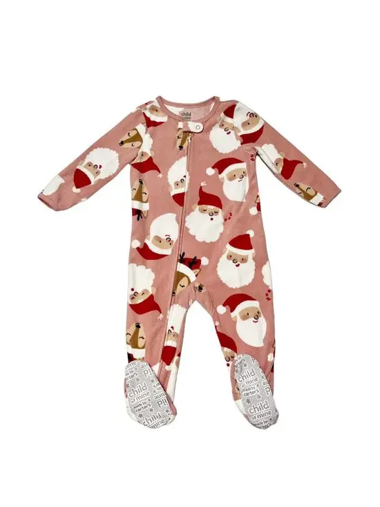 Carter's Santa Claus Fleece Sleeper PJs Size 18m
