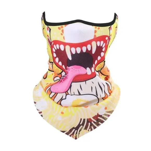 Half Face Mask Motorcycle Cycling Halloween UV Protection Balaclava Neck Scarf