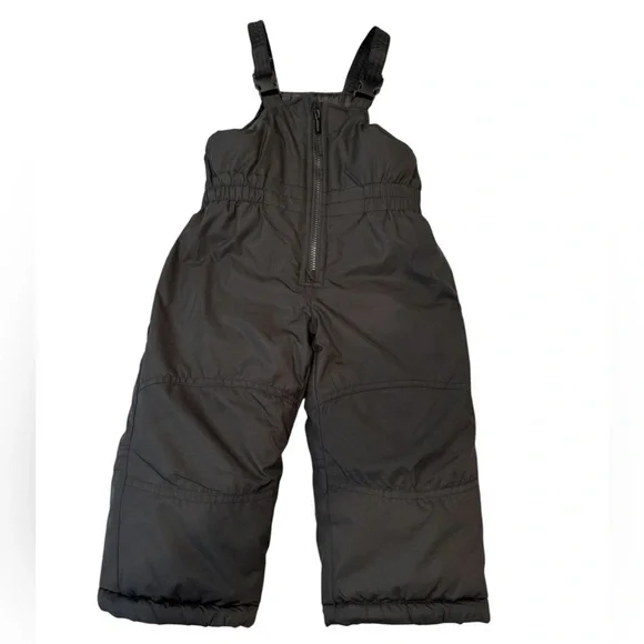 Carter's Unisex Toddler Black Snow Bib One Piece 2T