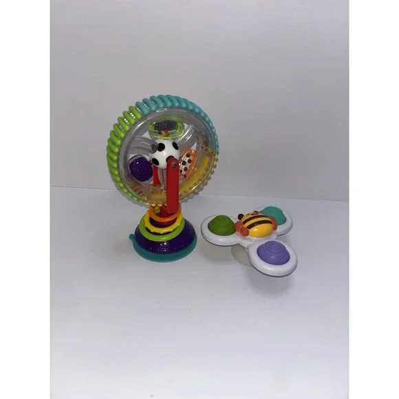 Sassy Wonder Wheel Activity Center & Tohibee Baby High Chair Spinner Toy Suction