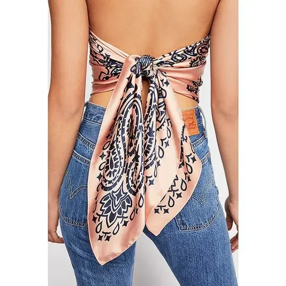 Free People Savannah Bandana Silky Print - 43