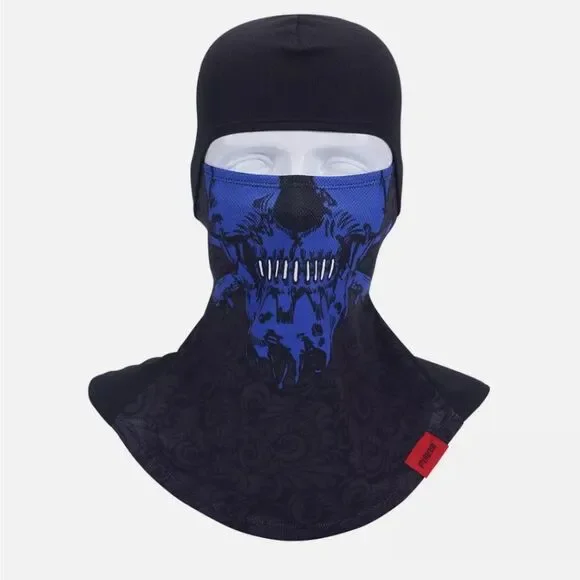 Skull Ghost Ski Full Face Mask Balaclava Bandana Breathable Neck Gaiter Scarf