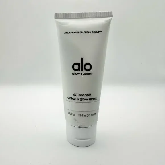 Alo Glow System 60-Second Detox & Glow Mask 3.5oz AMLA-Powered Clean Beauty