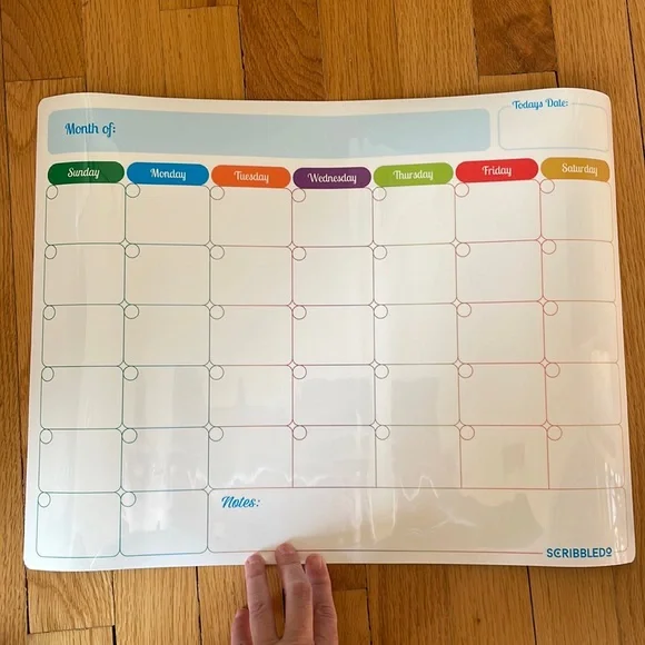 🧶$5 Magnetic Fridge Dry Erase Calendar