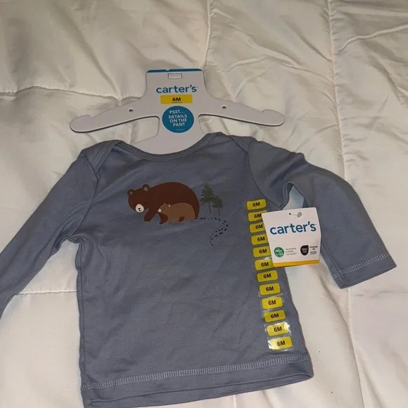 Carter's Gray Bear Long Sleeve Tee