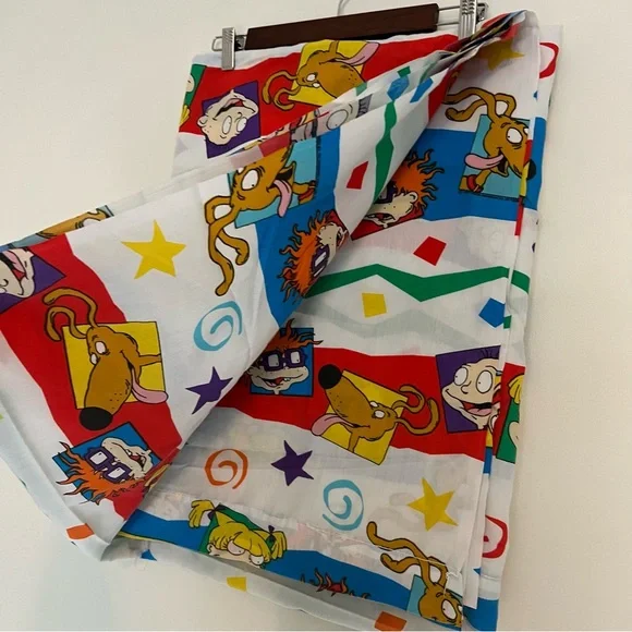 Vintage Nickelodeon Rugrats 3-Piece Twin Sheet Set
