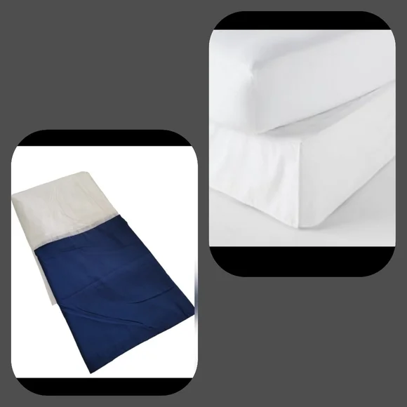 🟠 4 for $25 🟠 ROOM ESSENTIALS SOLID QUEEN BEDSKIRT IN NAVY
