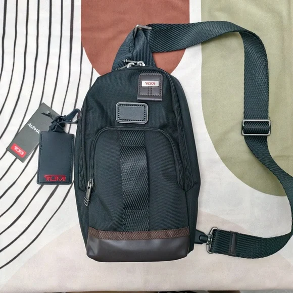 Tumi Alpha Bravo Chest Bag Black Anti-Theft Crossbody