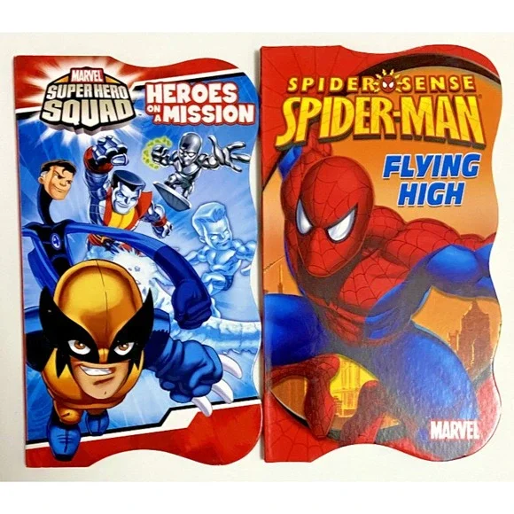Marvel SUPER‎ HERO SQUAD & Spider Sense SPIDER-MAN Board Books