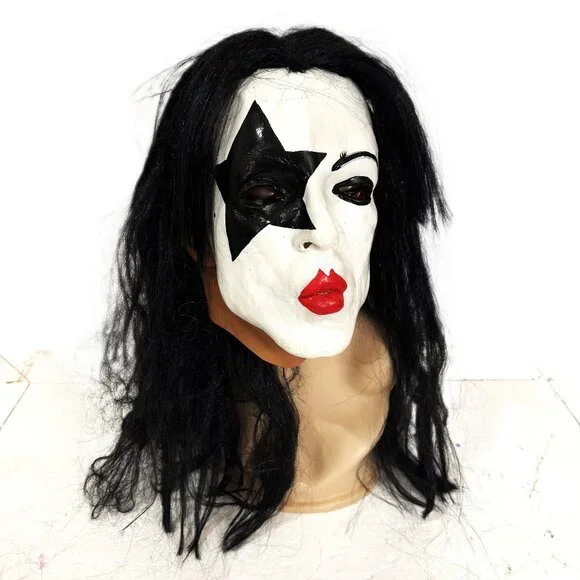 Vtg 1996 Paper Magic Group Star Child KISS Paul Stanley Rubber Mask NWOT