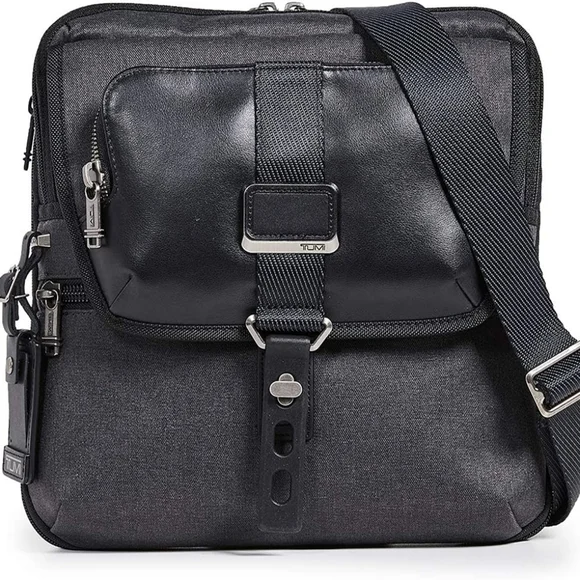TUMI ALPHA BRAVO ARNOLD ZIP FLAP MESSENGER BAG
