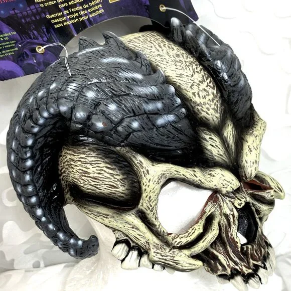 Ram Warrior Vinyl Cap Mask Fright Asylum NWT NOS VTG