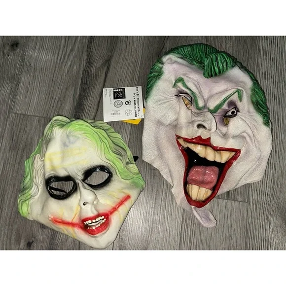 DC Comics The Joker Deluxe Adult Latex Masks 2 Mask, Illusion- RubiesCostume Inc