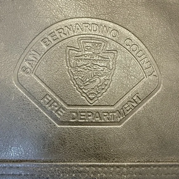 LEEDs San Bernardino California Fire Department Padfolio Daytimer VTG