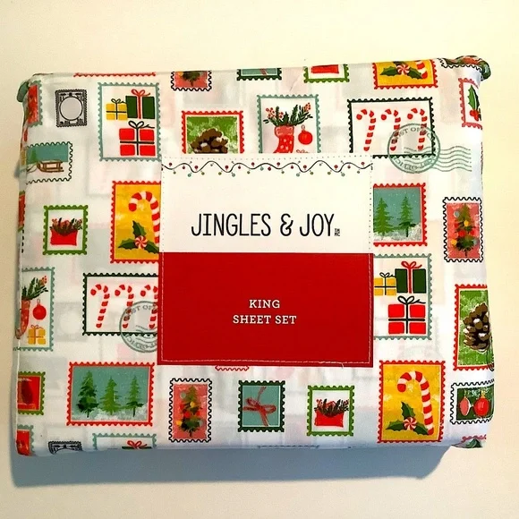 Jingles & Joy Holiday Stamps King Sheet Set New