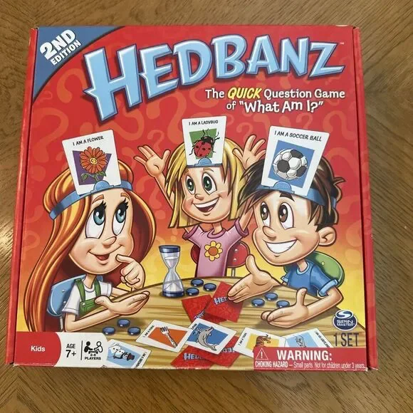 Spin Master Game Hedbanz New sealed 2nd edition Questions Game