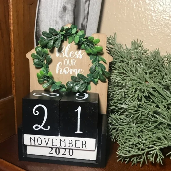Farmhouse Perpetual Block Calendar