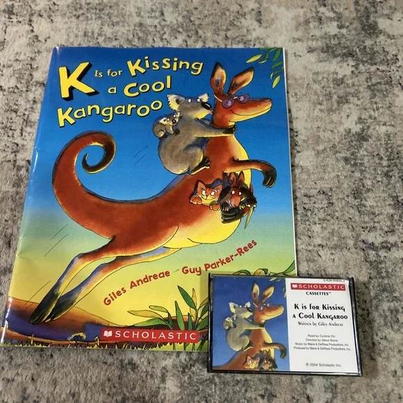 K Is for Kissing a Cool Kangaroo Paperback Giles Andreae Children's Audio Tape