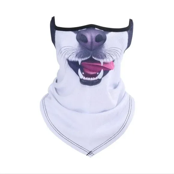 Half Face Mask Motorcycle Cycling Halloween UV Protection Balaclava Neck Scarf