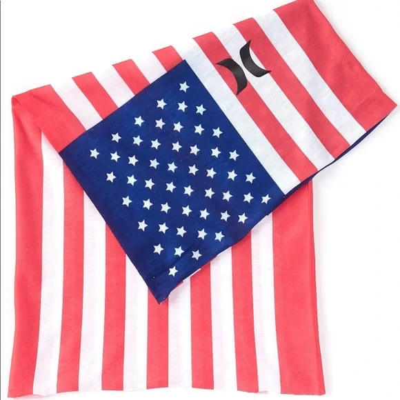 🆕 Hurley American Flag 🇺🇸 Face Gaiter ..unisex