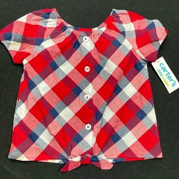 Carter’s child of mine red, white and blue size 2T top. New!