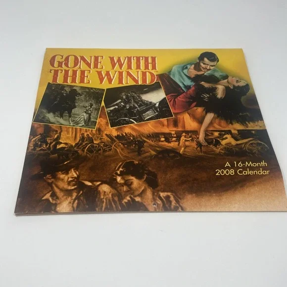 Gone With The Wind 16 Month 2008 Calendar Scarlett O'Hara & Rhett Butler