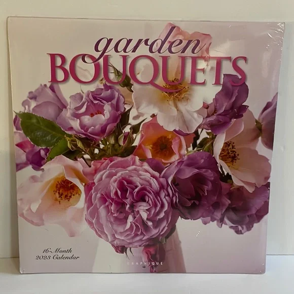 Calendar 2023 Garden Bouquets 2023 Wall Calendar 16 Month New Sealed