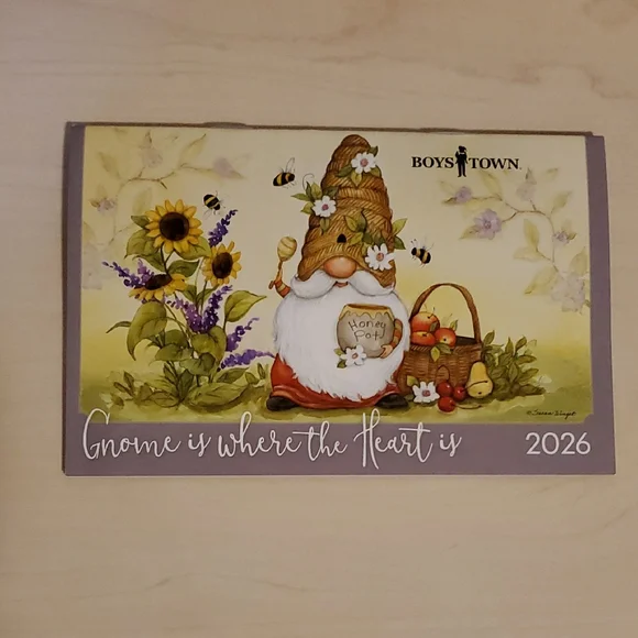 Gnome is Where the Heart is Pocket Calendar 2026