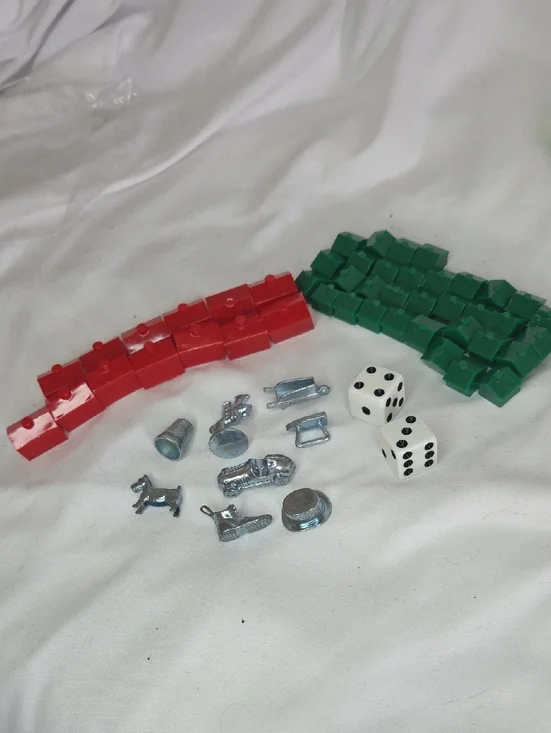 Vintage Monopoly Motel House Replacements Scotty Dog Wheelbarrow Dice Cowboy Car