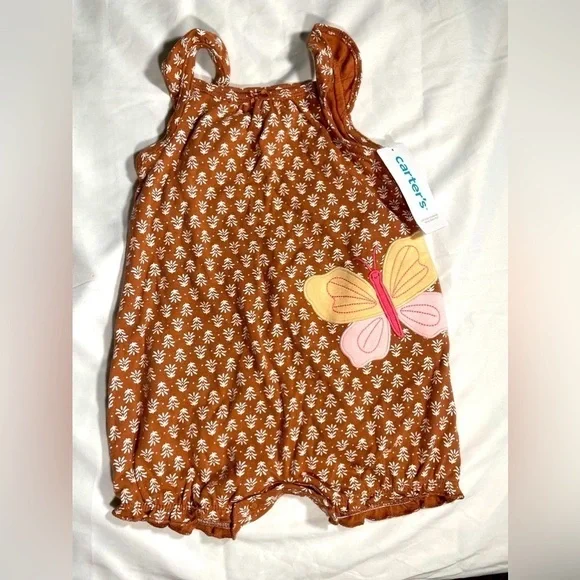 Carter’s Toddler Girls Jumper Sleeveless One Piece NWT Sz 12M