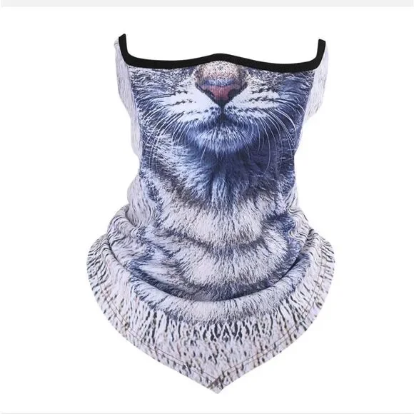 Half Face Mask Motorcycle Cycling Halloween UV Protection Balaclava Neck Scarf