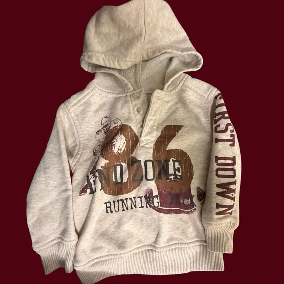 Carter’s Football Graphic Print Sweatshirt Hoodie size 3T