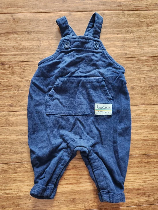 Carter's Navy Baby Boy Overalls with Front Pocket Infant, 3 Months