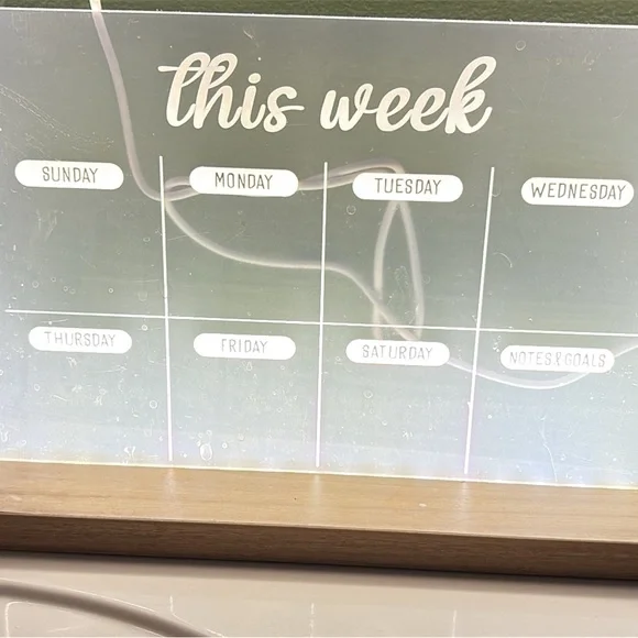 Weekly Planner Acrylic Board