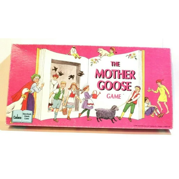 The Mother Goose Game Storybook Classic by Cadaco Complete Vintage 1989