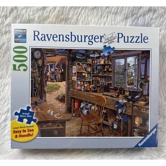 Ravensburger Dad's Shed 500 Piece Large Format Puzzle New Sealed