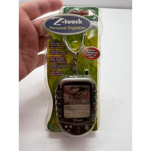 NEW Z-TOUCH Personal Organizer w Calculator & Games Alarm Extra Stylus NIP‎