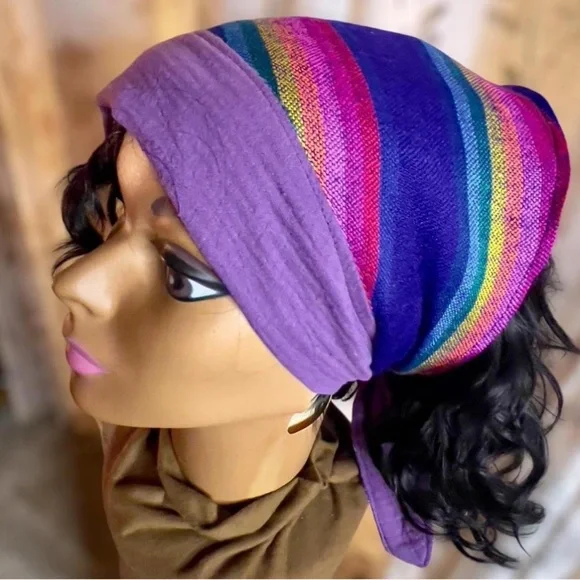 Colorful Striped Bandana