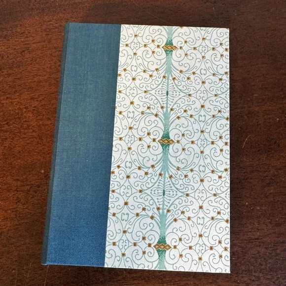 Address Book Tabbed Teal Green Abstract Cover 6.75x5x.50
