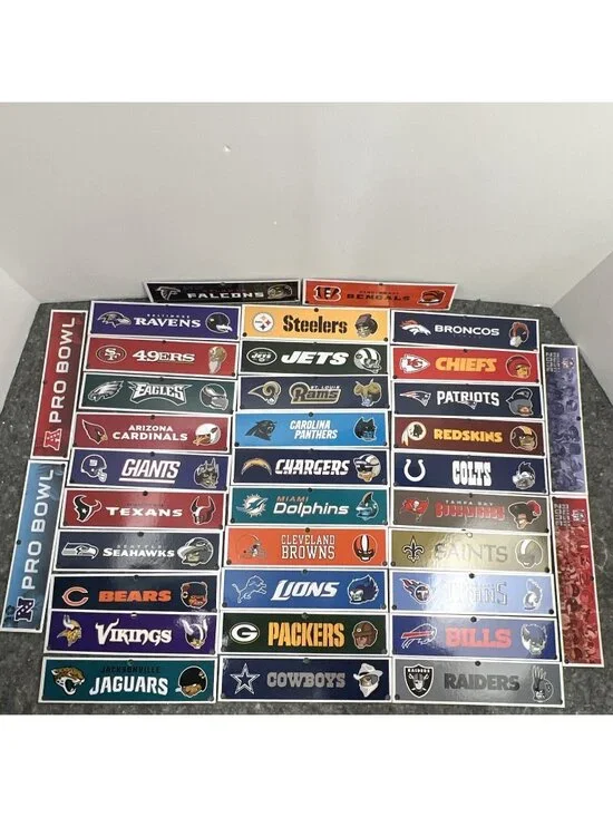 2013 NFL Rush Zone Football Board Game Lot of 36 End Zone Banner Replacements 7