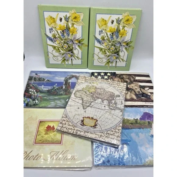 Soft Photo Album Lot Mini Small Size 4x6 Albums Nautical Americana Boats 7